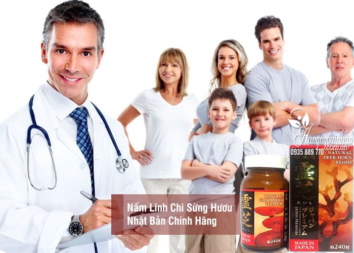 Nấm Linh Chi Sừng Hươu Nhật Bản Chính Hãng Hộp 240 Viên Giá Tốt 3
