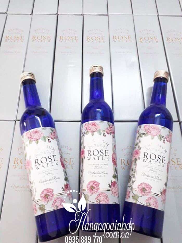 Nước uống tinh chất hoa hồng Premium Rose Water 500ml chính hãng 