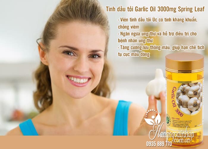 Tinh dầu tỏi Garlic Oil 3000mg Spring Leaf 365 viên của Úc 2