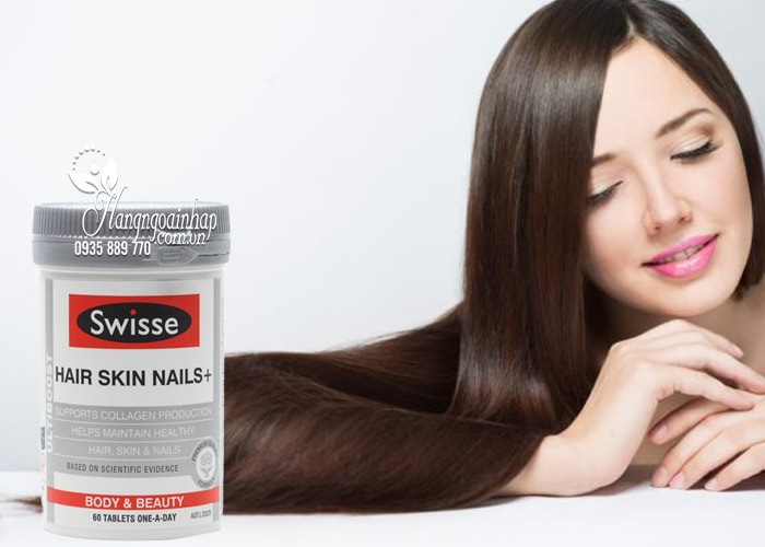 Viên uống Swisse Hair Skin Nails 60 viên đẹp da móng tóc 2