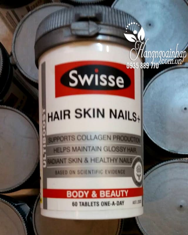 Swisse Hair Skin Nails 60 viên cho da đẹp, móng và tóc 6