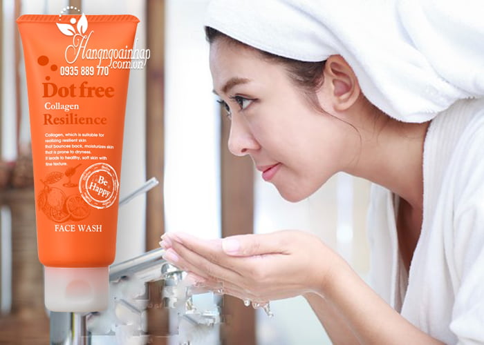 Sữa rửa mặt Collagen tươi Dotfree Resilience Face Wash 100g  3