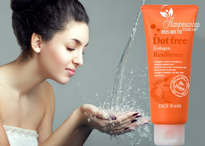 Sữa rửa mặt Collagen tươi Dotfree Resilience Face Wash 100g  4