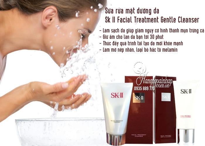 Sữa rửa mặt dưỡng da Sk II Facial Treatment Gentle Cleanser 120g 2