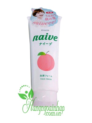 Sữa rửa mặt Kracie Naive Face Wash 130g của Nhật Bản
