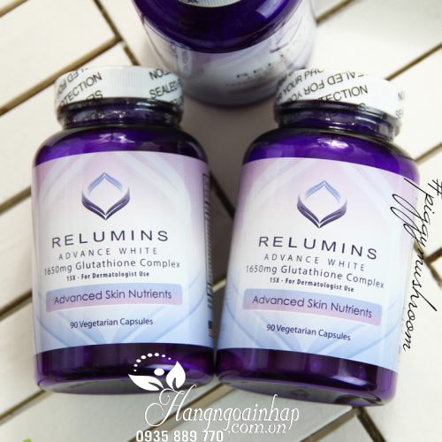 Viên Uống Trắng Da Relumins Advance White 1650mg Của Mỹ