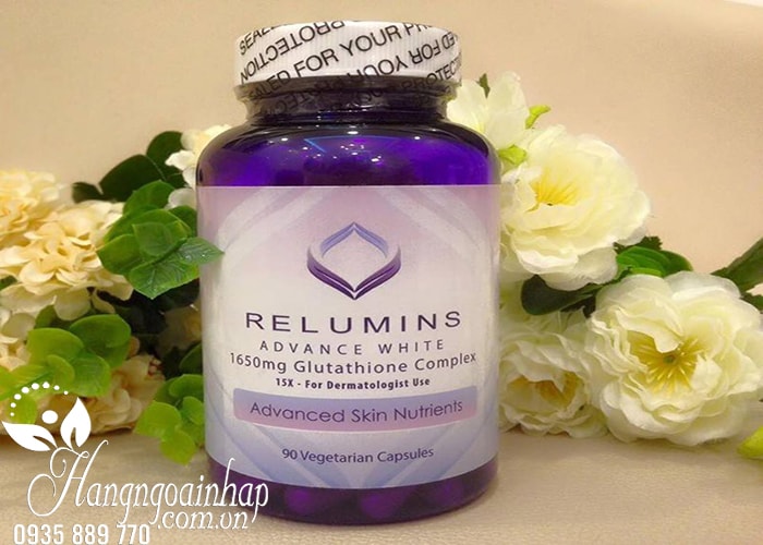 Viên Uống Trắng Da Relumins Advance White 1650mg Của Mỹ