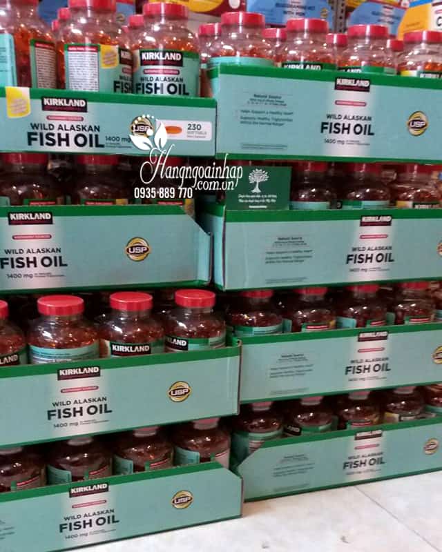 Dầu cá Kirkland Wild Alaskan Fish Oil 1400mg hộp 230 viên