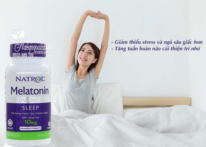 Natrol Melatonin 10mg của Mỹ 60 viên – Hỗ trợ điều trị bệnh mất ngủ 4