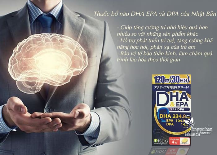 Thuốc bổ não DHA EPA và DPA của Nhật Bản hộp 120 viên 5