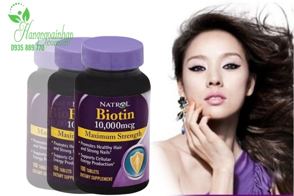 Thuốc Chống Rụng Tóc Biotin 10.000mcg Natrol Của Mỹ