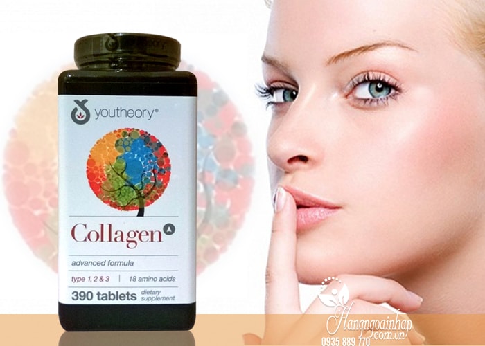 Collagen Youtheory Type 1 2 & 3 390 Viên Của Mỹ