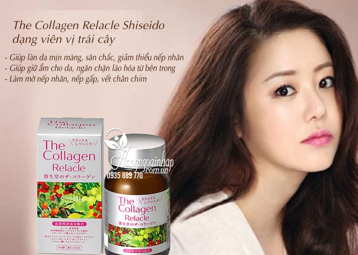 The Collagen Relacle Shiseido dạng viên vị trái cây của Nhật 4