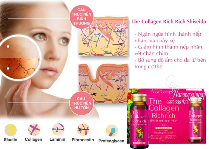 The Collagen Rich Rich Shiseido, Collagen dạng nước của Nhật 3