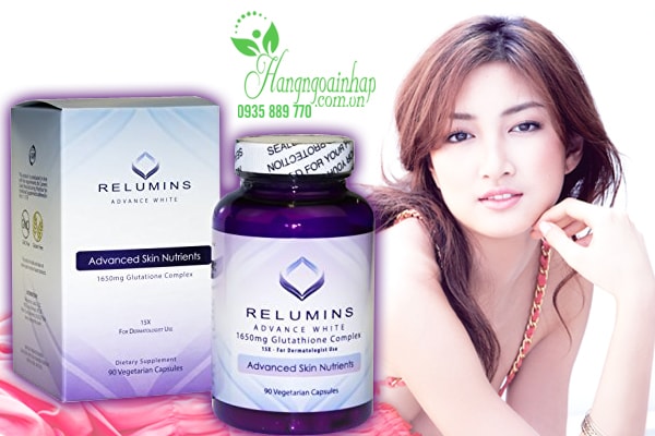 Viên Uống Trắng Da Relumins Advance White 1650mg Của Mỹ