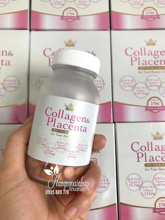 Viên uống Collagen & Placenta 5 in 1 Nhật Bản 270 viên 3