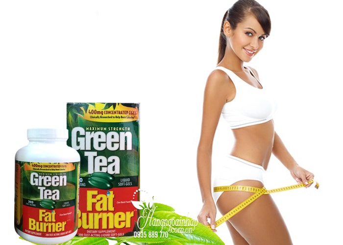 Viên Uống Giảm Cân Trà Xanh Green Tea Fat Burner 400mg Hộp 200 Viên