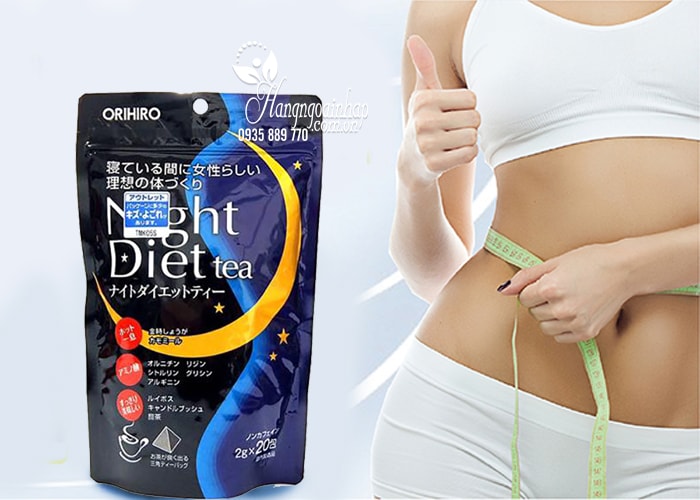 Trà giảm cân Orihiro Night Diet Tea 2g x 20 gói nhập khẩu từ Nhật