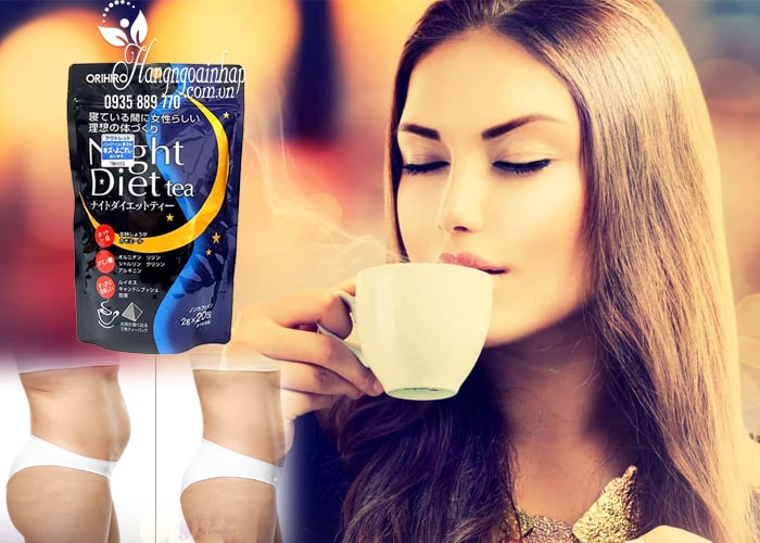 Trà giảm cân Orihiro Night Diet Tea 2g x 20 gói nhập từ Nhật Bản 