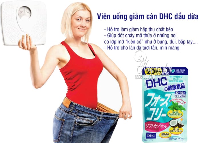 Viên uống giảm cân DHC dầu dừa 20 ngày của Nhật Bản 2