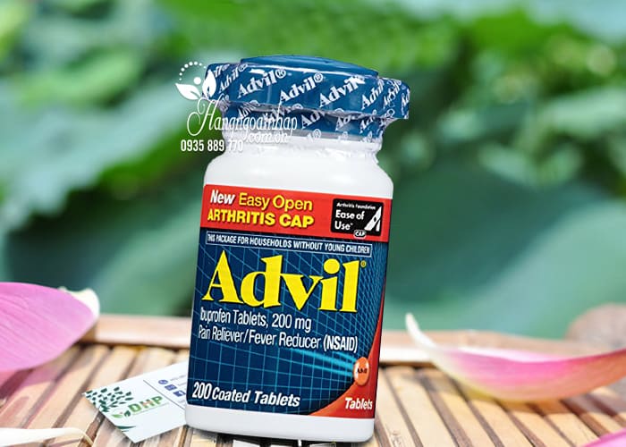 Thuốc giảm đau Advil 200mg Easy Open Arthritis Cap 200 viên mẫu mới 1
