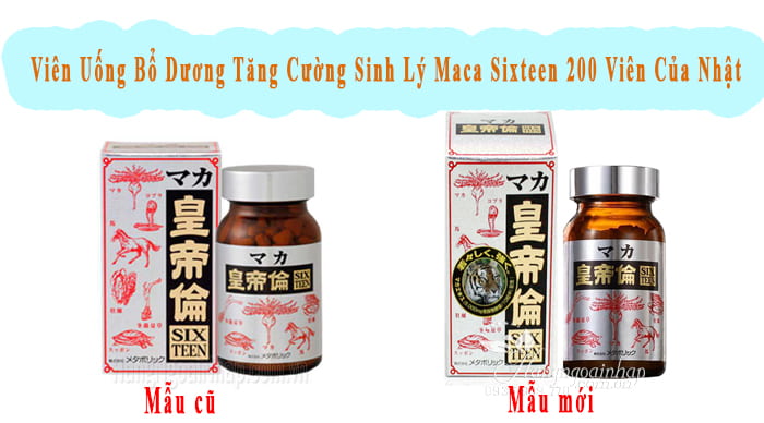 Viên uống Maca Sixteen của Nhật Bản hộp 200 Viên, giá tốt