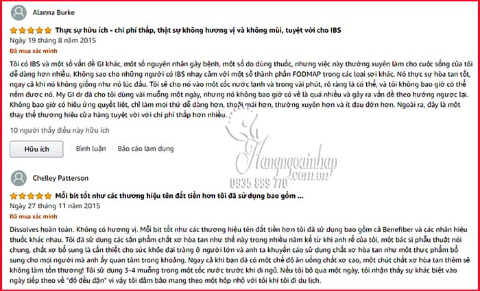 Bột hòa tan bổ sung chất xơ Kirkland Optifiber 200 khẩu phần 4