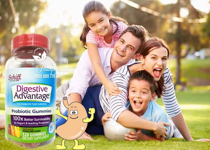 Kẹo dẻo hỗ trợ tiêu hóa Schiff Digestive Advantage Probiotic 3