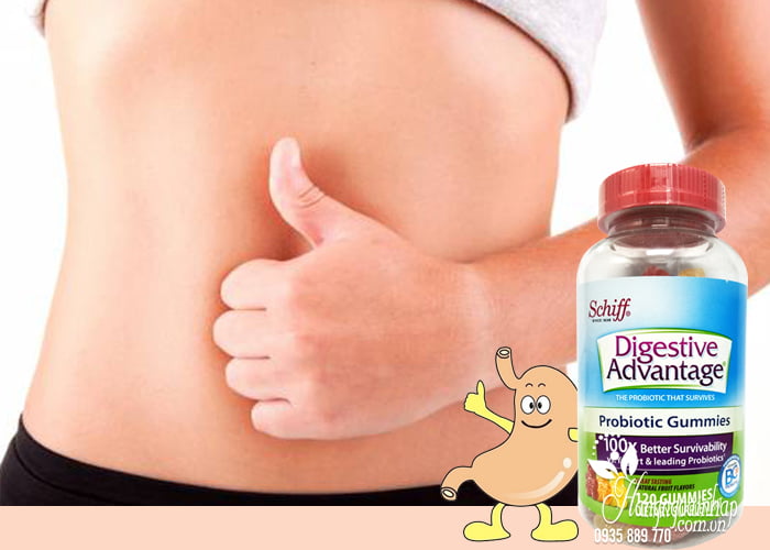 Kẹo dẻo hỗ trợ tiêu hóa Schiff Digestive Advantage Probiotic 4