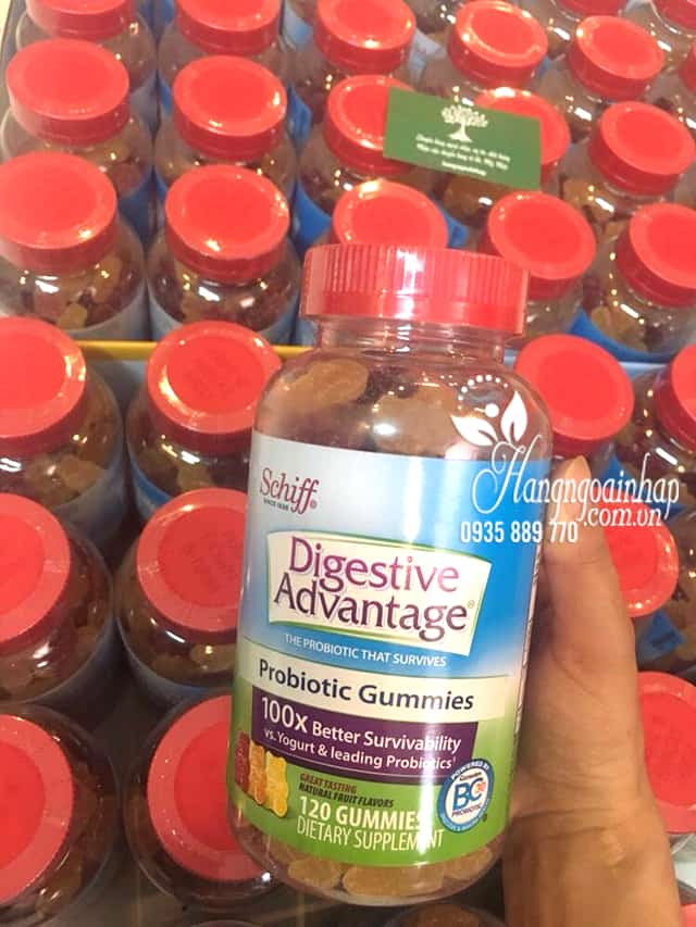 Kẹo dẻo hỗ trợ tiêu hóa Schiff Digestive Advantage Probiotic 5