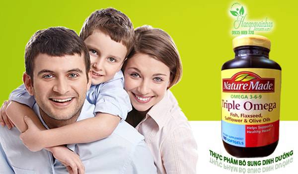Omega 3 6 9 của Mỹ Nature Made hộp 180 viên