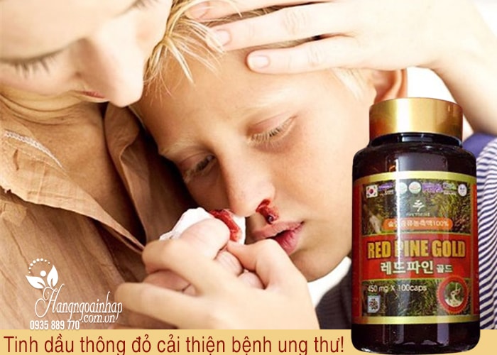 Tinh dầu thông đỏ Red Pine Gold 450mg hộp 100 viên Hàn Quốc 