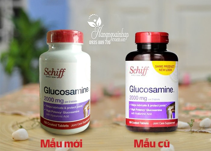 Glucosamine Schiff 2000mg hộp 150 viên của Mỹ - Tốt cho xương khớp	