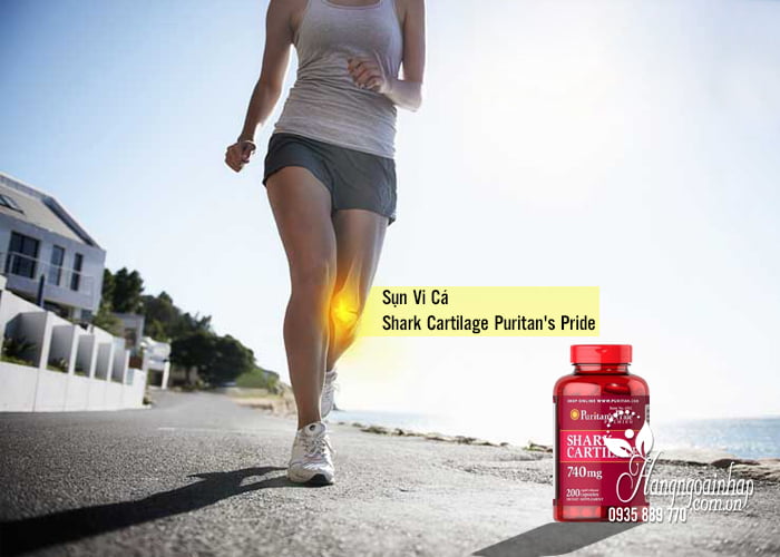 Sụn Vi Cá Shark Cartilage Puritan's Pride 740mg 200 Viên 1