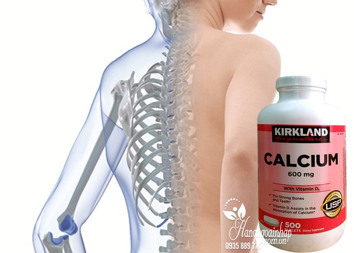 Viên Calcium 600mg With Vitamin D 500 Viên Của Kirkland