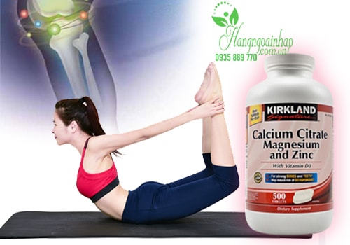 Viên uống Kirkland Calcium Citrate Magnesium and Zinc 500 viên của Mỹ