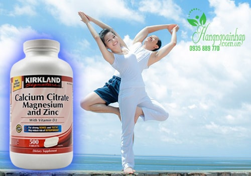 Viên uống Kirkland Calcium Citrate Magnesium and Zinc 500 viên của Mỹ