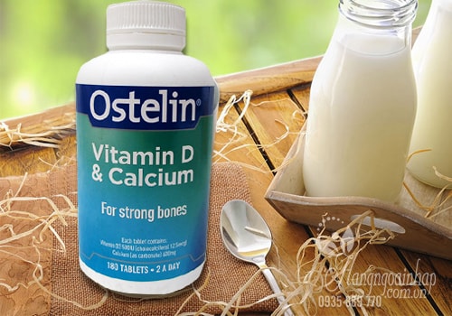 Viên uống bổ sung Vitamin D và Calcium Ostelin 180 viên của Úc