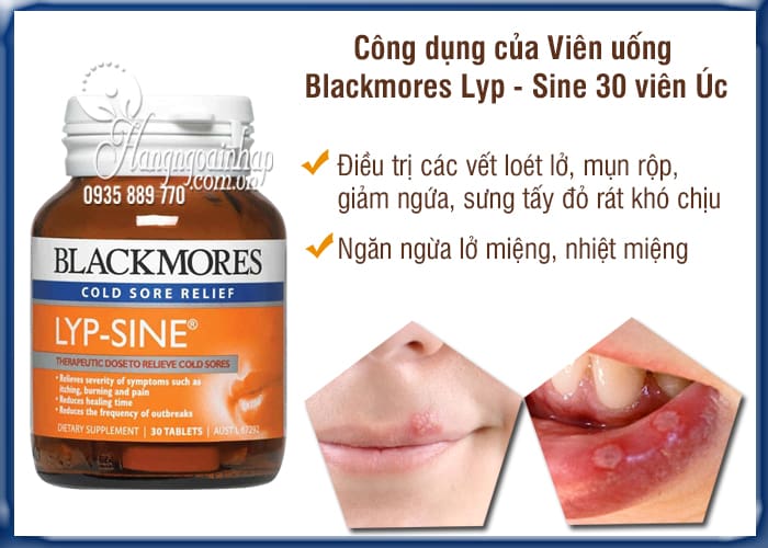 Viên uống Blackmores Lyp - Sine 30 viên - chống nhiễm trùng 2