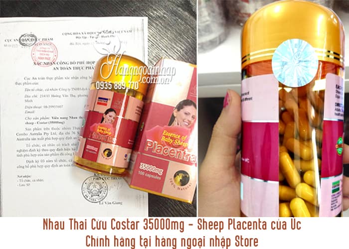 Nhau Thai Cừu Costar 35000mg - Sheep Placenta của Úc 1