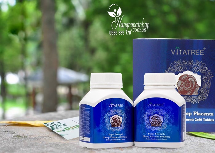 Viên uống nhau thai cừu Vitatree Strength Sheep Placenta 60.000mg