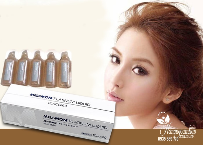 Nhau thai ngựa Melsmon Platinum Liquid Placenta của Nhật 