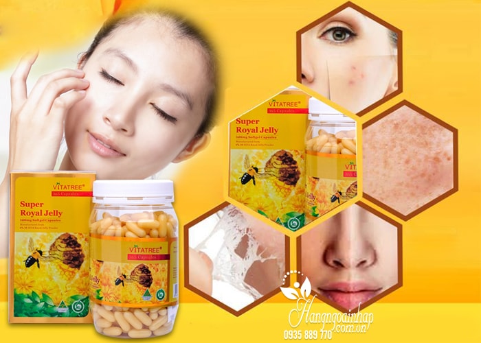 Sữa ong chúa Vitatree Super Royal Jelly 1600mg hộp 365 viên 