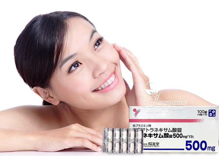 Viên uống trắng da trị nám Transamin 500mg Nhật Bản 100 viên 4