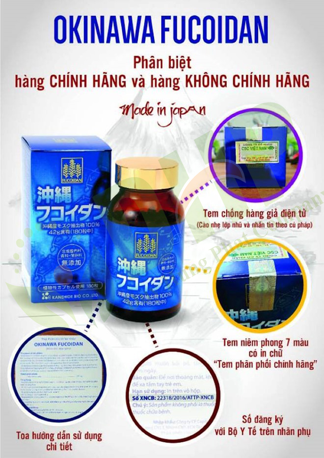 okinawa fucoidan kanehide bio cach nhan biet hang chinh hang