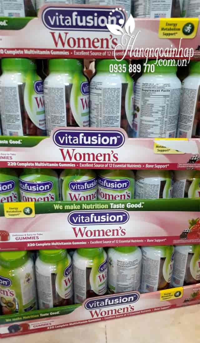 Kẹo dẻo Vitamin Vitafusion Women’s Multivitamin 220 viên cho phụ nữ 5