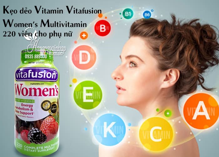 Kẹo dẻo Vitamin Vitafusion Women’s Multivitamin 220 viên cho phụ nữ 2