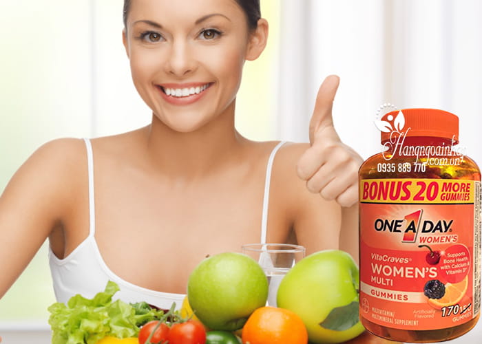 Kẹo Vitamin One A Day Women’s Vitacraves Gummies 170 viên của Mỹ 2