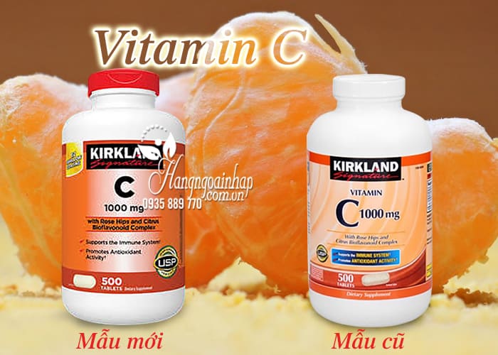 Viên Uống Bổ Sung Vitamin C 1000Mg Kirkland 500 Viên Của Mỹ