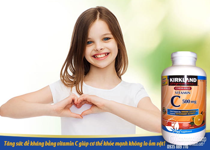 Viên uống bổ sung vitamin C 500mg Kirkland 500 viên của Mỹ 3